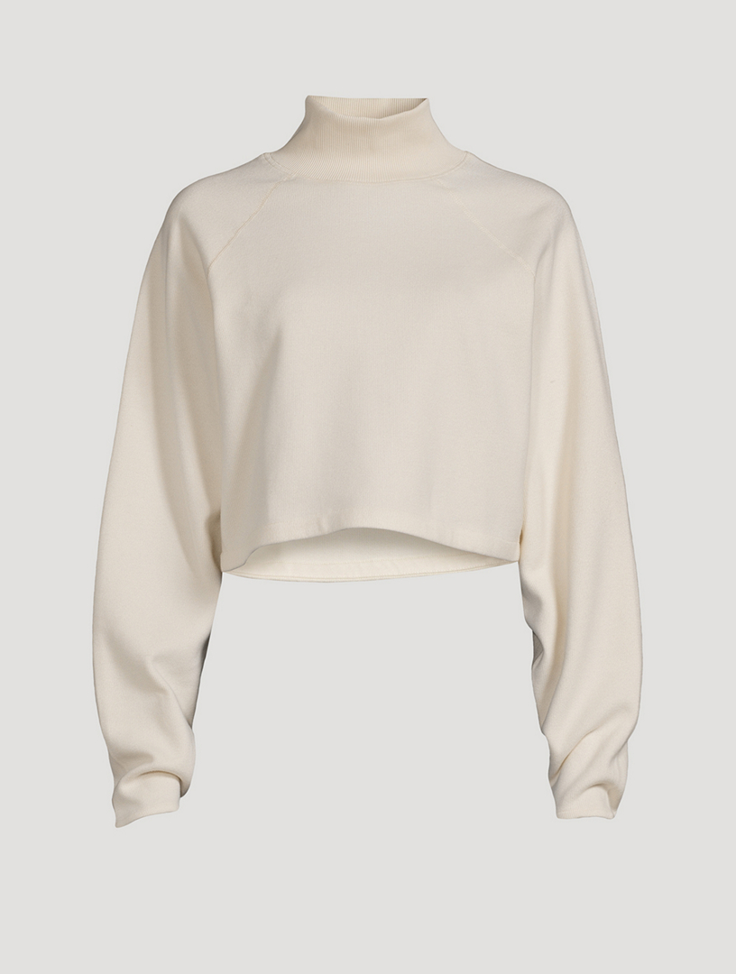 Lounge Crop Mockneck Sweatshirt