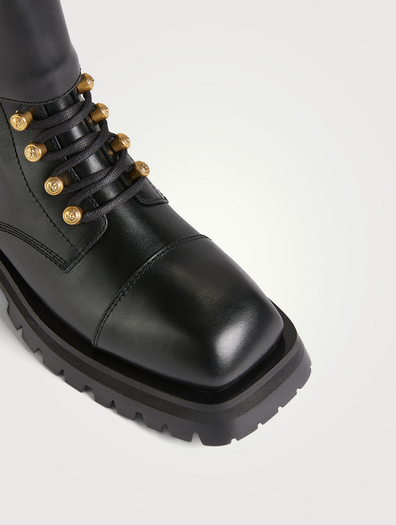 Balmain military hot sale boots