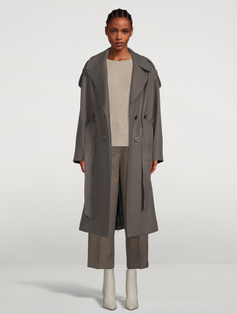 Wool And Cashmere Trench Coat