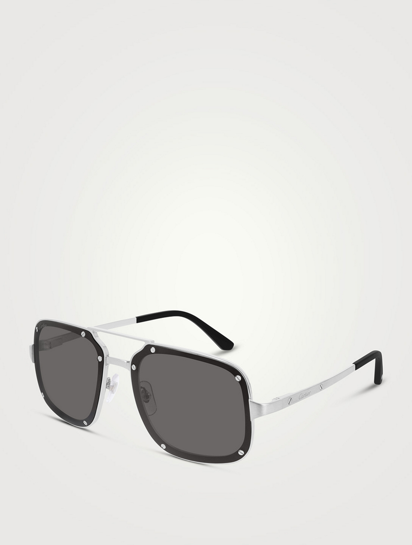 CARTIER Santos De Cartier Aviator Sunglasses Holt Renfrew