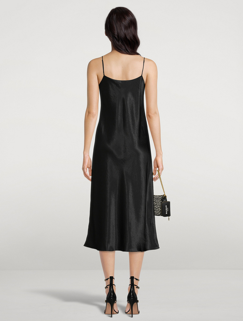 Vince black slip on sale dress