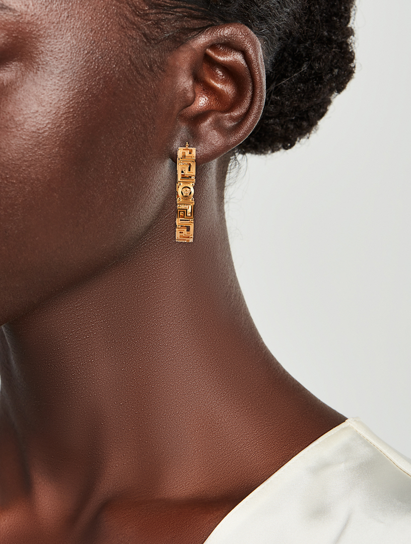 Versace hoop store earrings