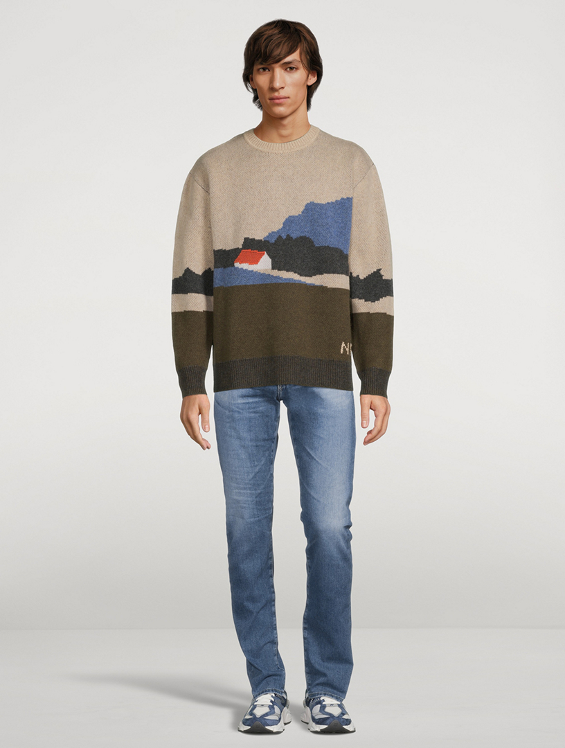 NORSE PROJECTS Rune Landscape Wool Sweater | Holt Renfrew