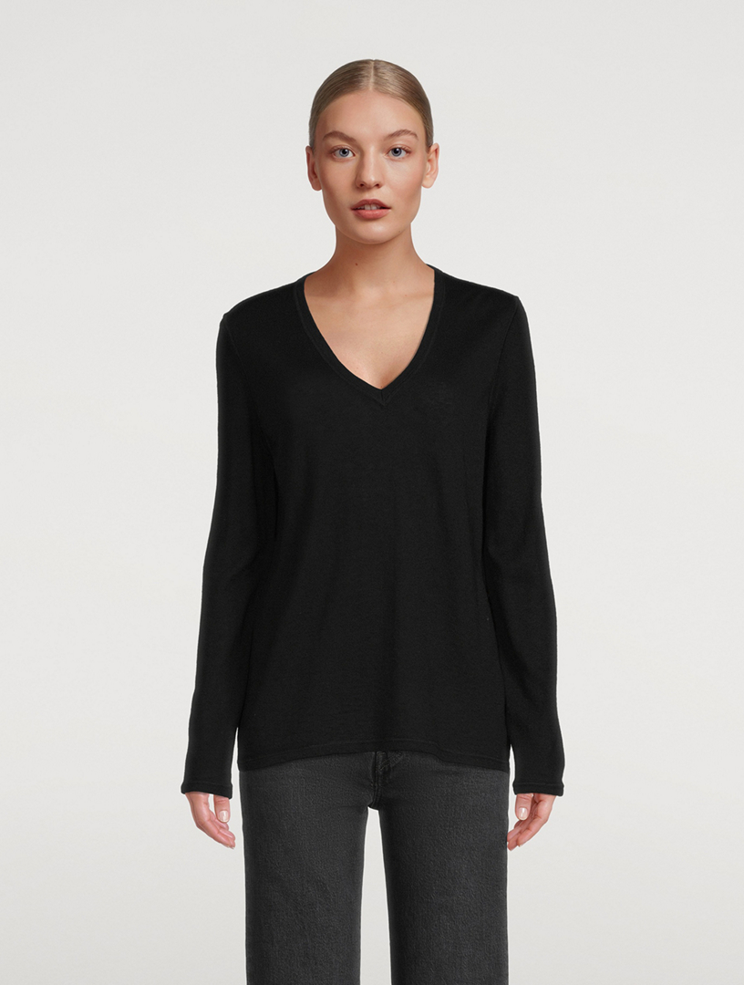 Relaxed Cashmere V-Neck Sweater