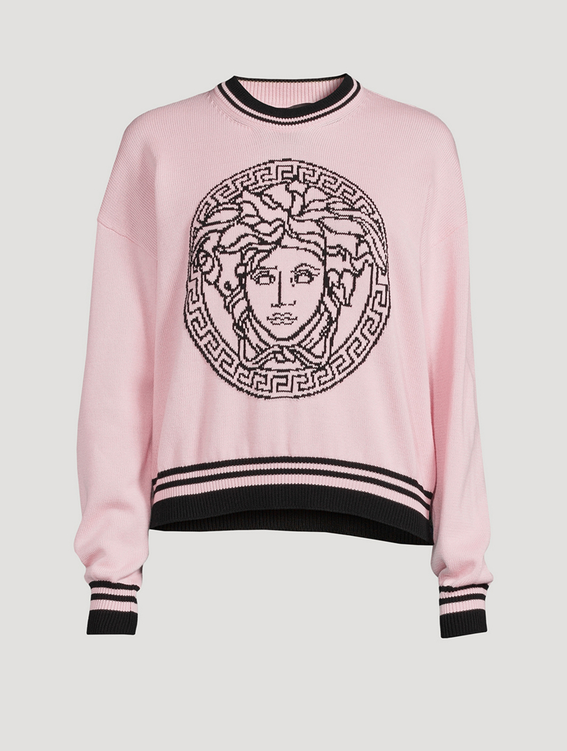 Versace Medusa Versace Sweatshirt Pink Versace Medusa Logo