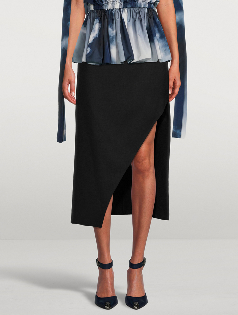 Slashed Pencil Skirt