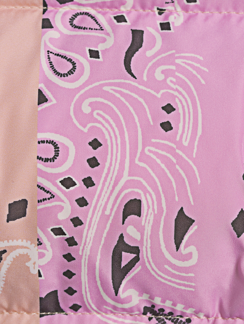 Puff Khris Patch Down Jacket In Bandana Print