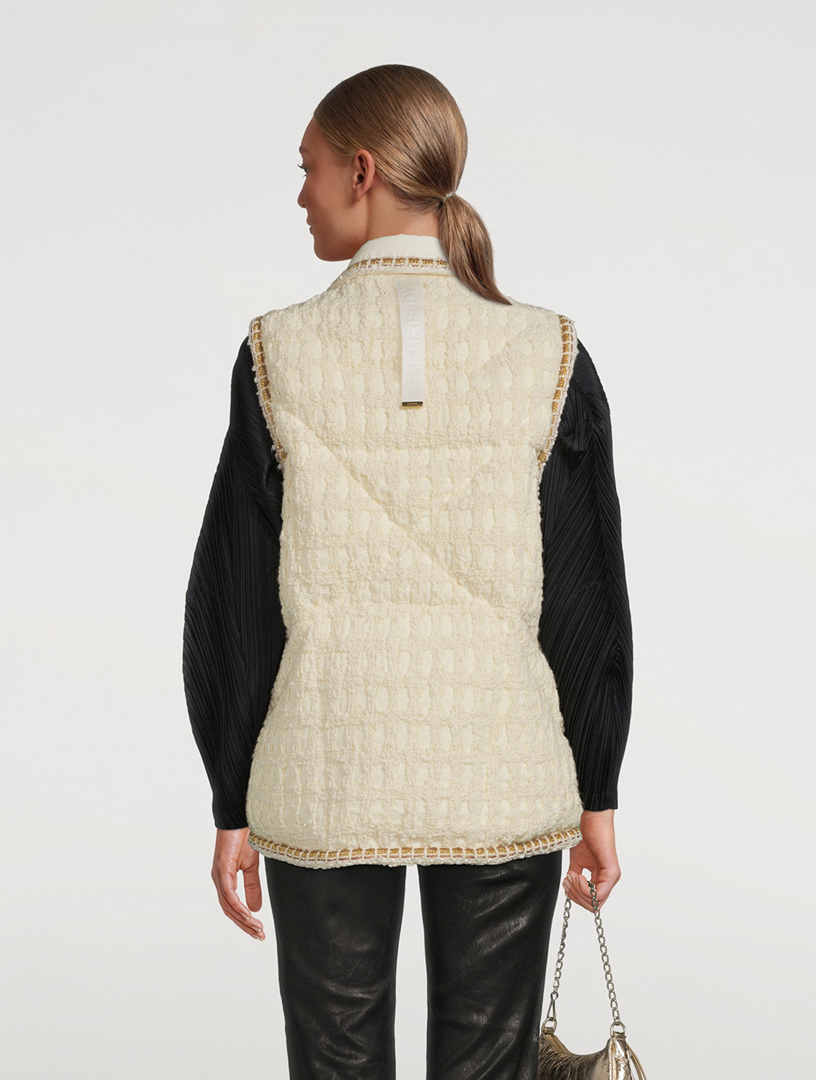 Puff Tweed Down Vest