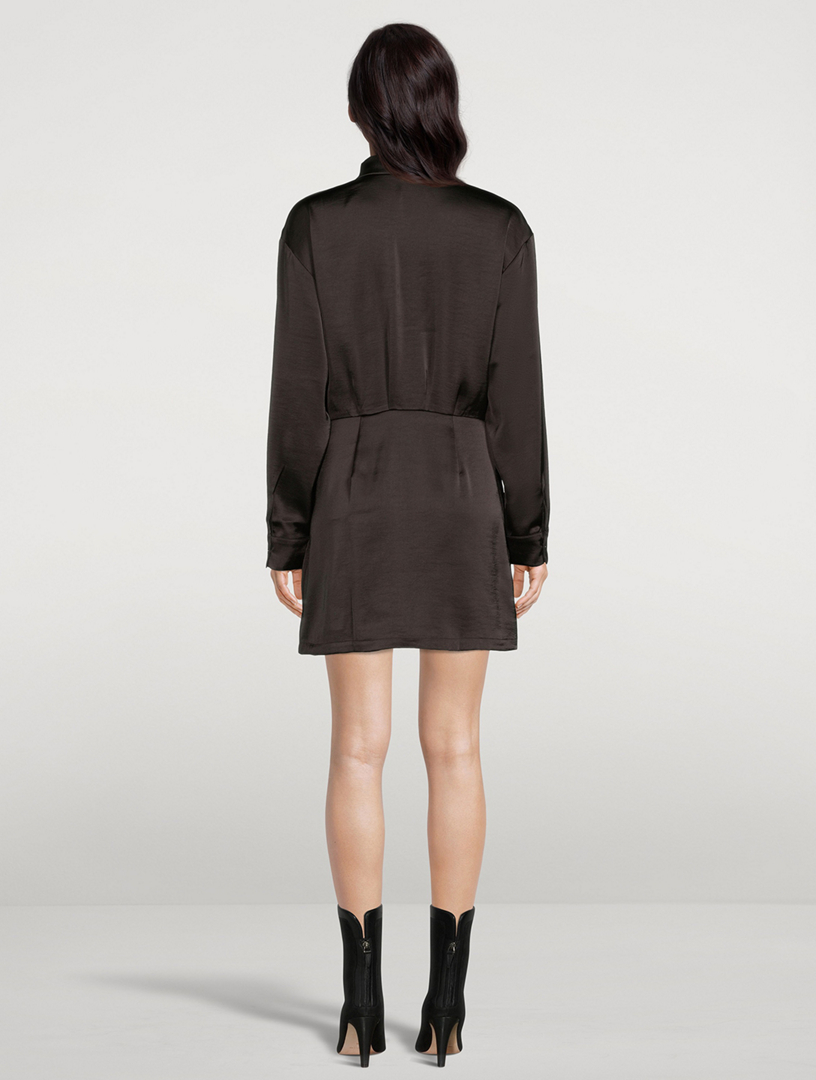 SAMSØE SAMSØE Liza Satin Shirt Dress Holt Renfrew