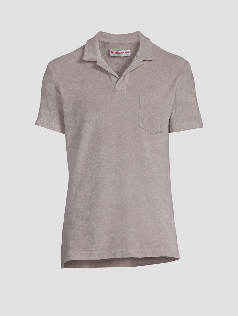 Terry Towelling Tailored Polo Shirt