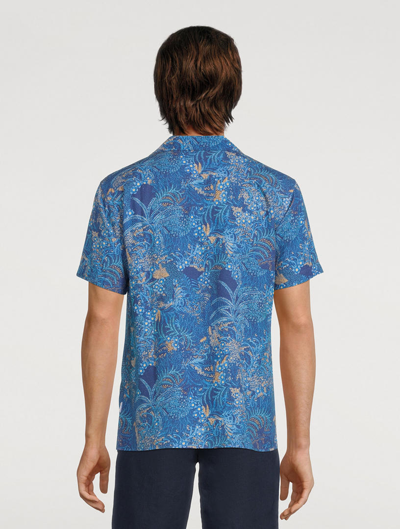 Travis Tropic Nightfall Capri-Collar Shirt