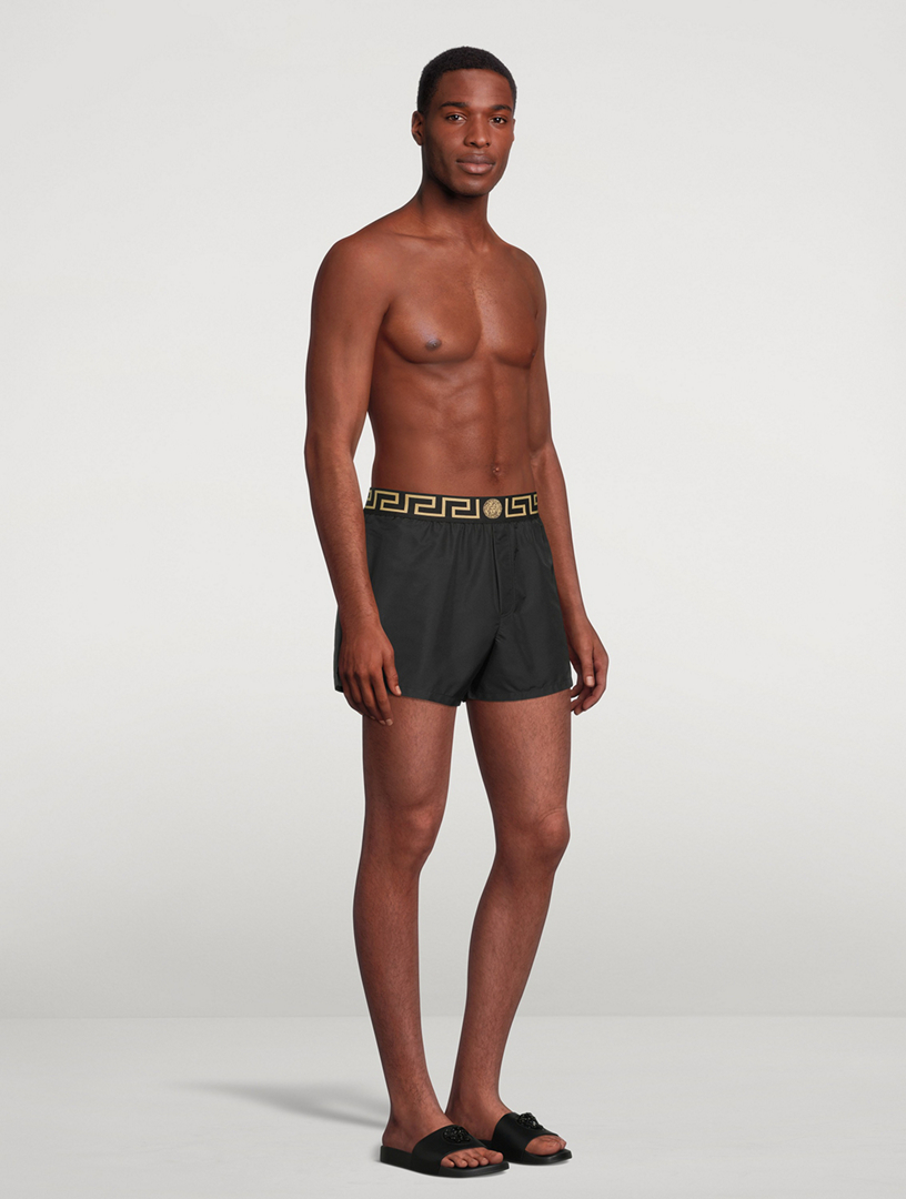 Greca Border swim shorts