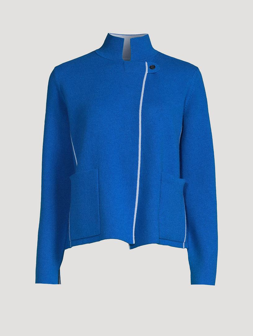 AKRIS Reversible Cashmere Double-Face Cardigan Holt Renfrew