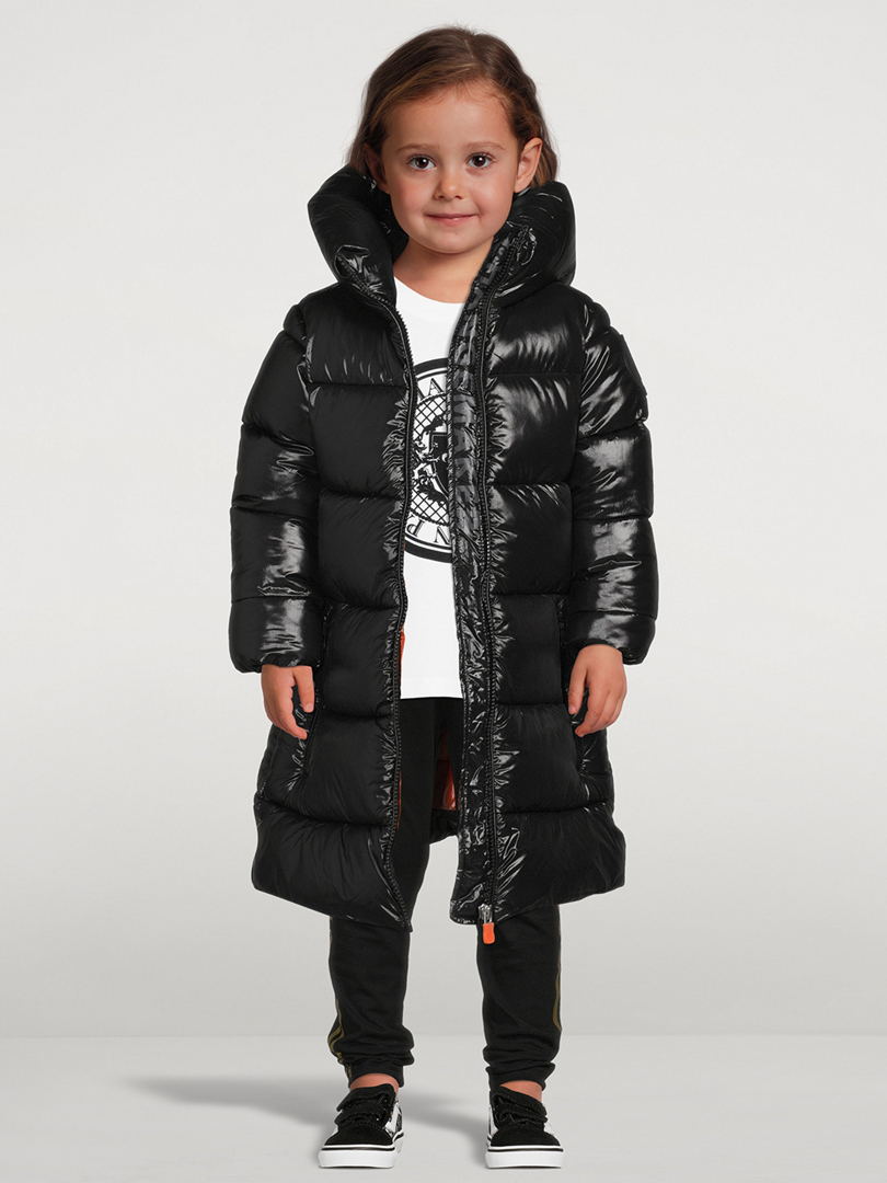 SAVE THE DUCK Kids Millie Long Puffer Jacket With Hood | Holt Renfrew