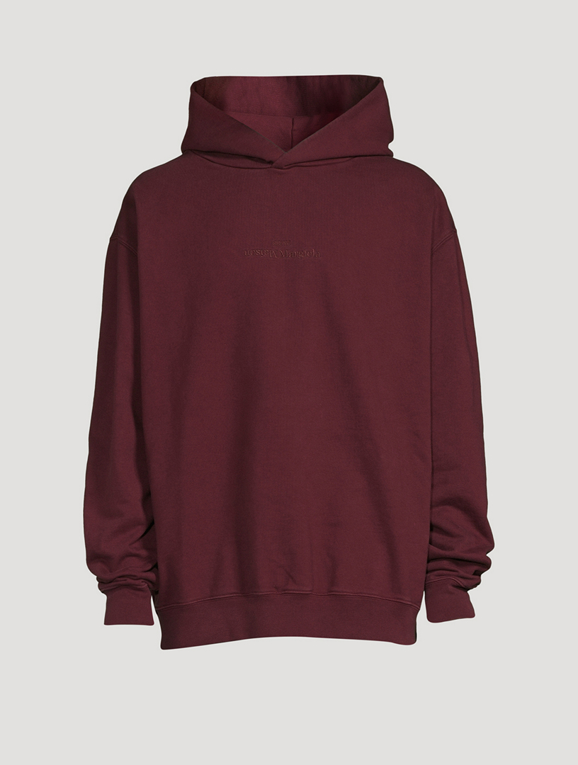 【MAISON MARGIELA】SIDE SPLIT HOODIE MM6 MAISON MARGIELA/SIDE SLIT LOGO BACK HOODIE(WHITE)