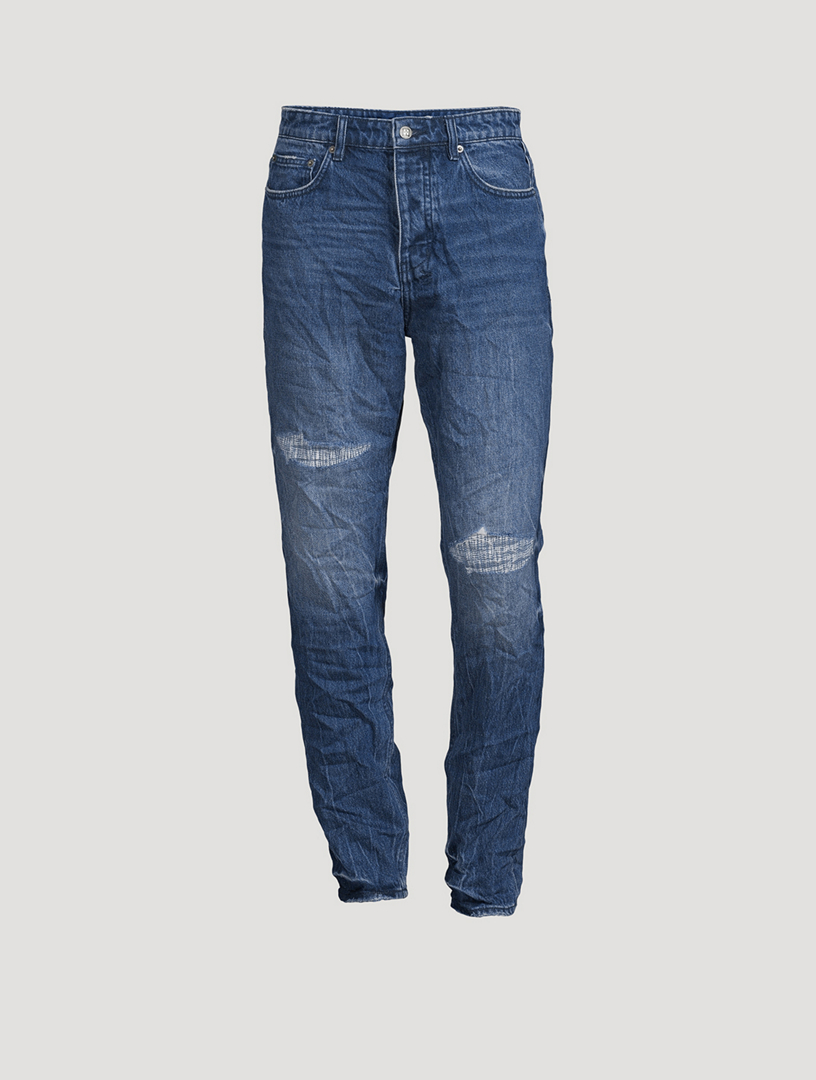 KSUBI Wolfgang Hilite Trashed Slim Tapered Jeans | Holt Renfrew
