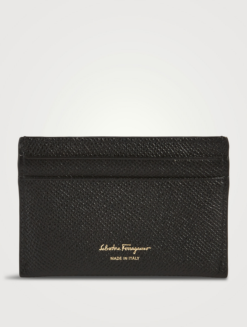 Gancini Leather Card Case