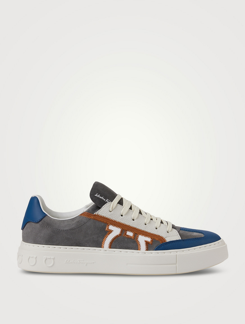 Gancini Suede Sneakers