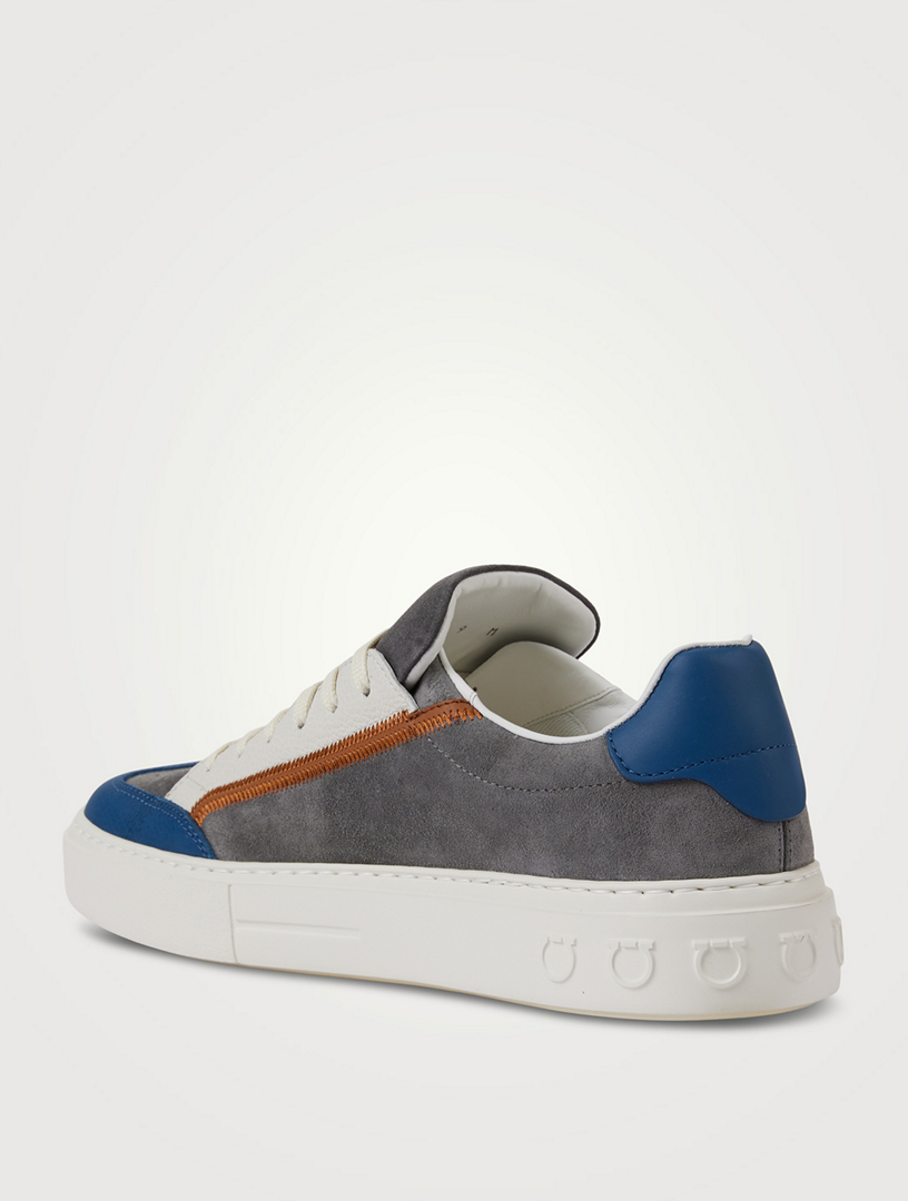 SALVATORE FERRAGAMO Gancini Suede Sneakers | Holt Renfrew