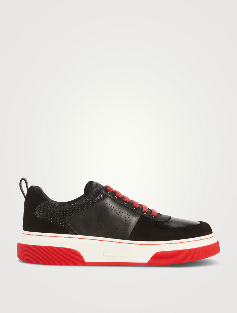 FERRAGAMO Leather Low-Top Sneakers | Holt Renfrew