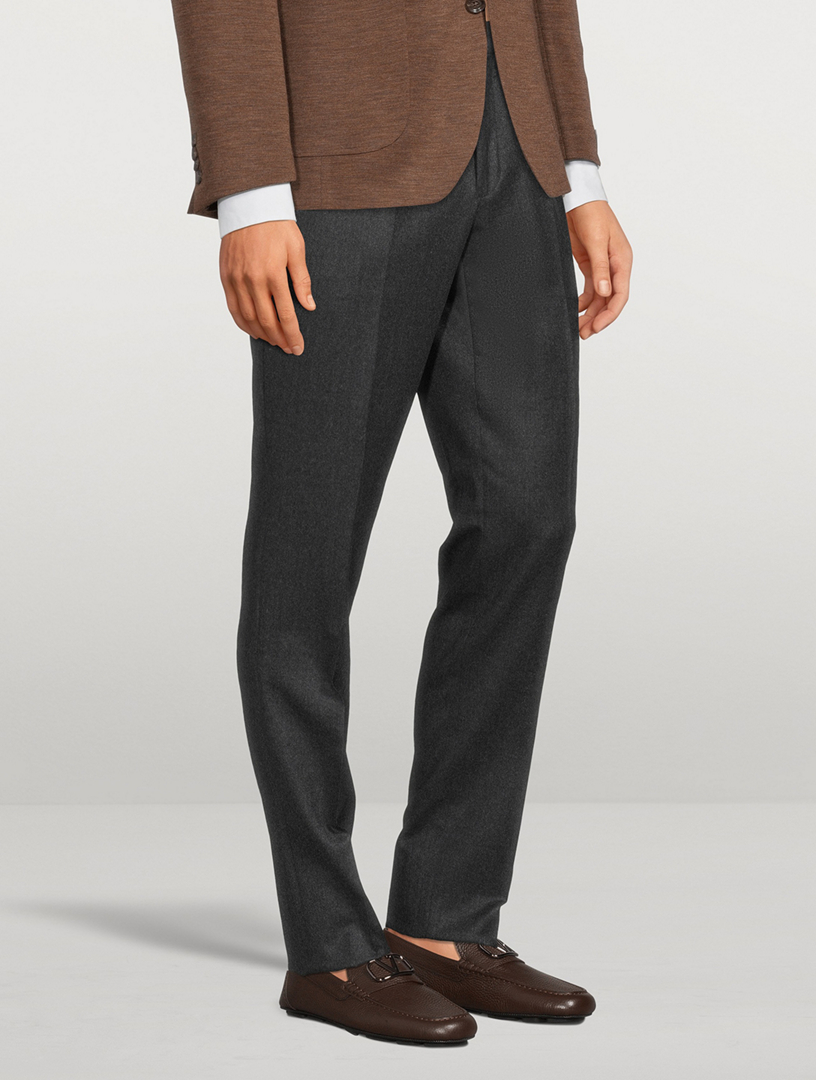 Yves Wool Slim-Fit Pants