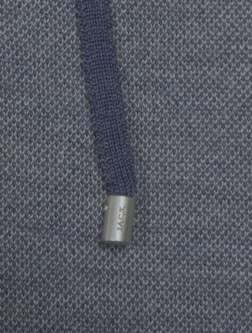 Merino Wool Long-Sleeve Sweater With Hood