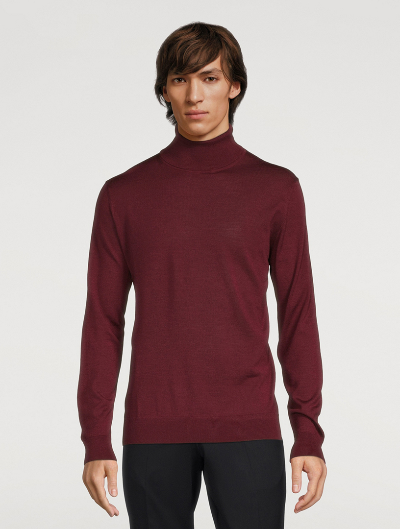 Melville Wool Silk And Cashmere Long-Sleeve Polo