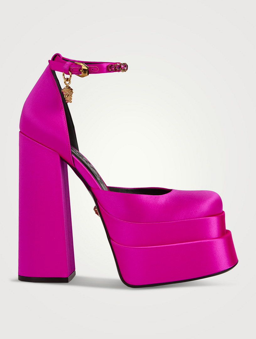 Medusa Aevitas Satin Platform Pumps