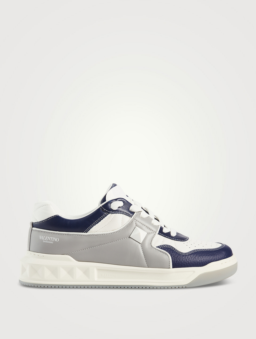 VALENTINO One Stud Leather Sneakers | Holt Renfrew