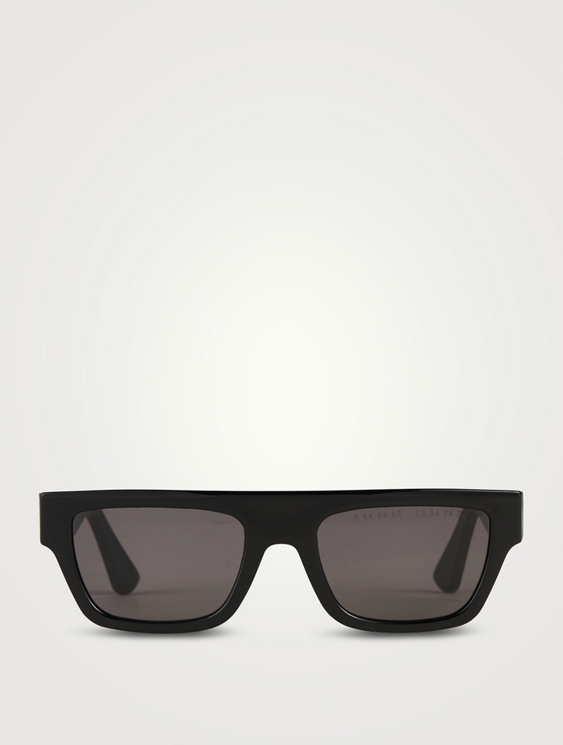CLEAN WAVES Type 01 Low Rectangular Sunglasses  Black