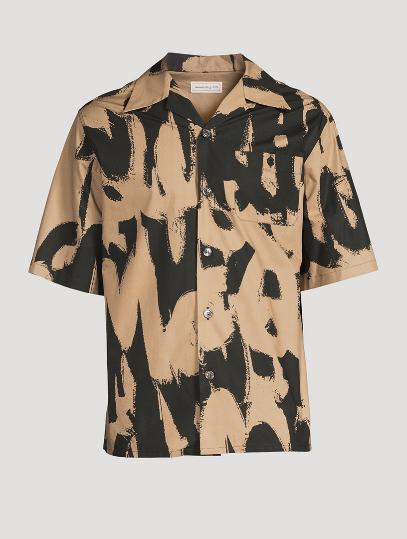 ALEXANDER MCQUEEN McQueen Graffiti Short-Sleeve Shirt | Holt