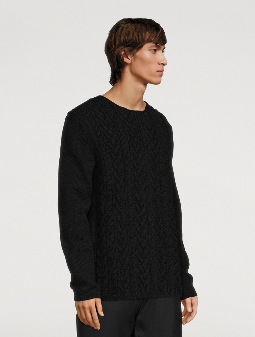 Wool Cable Knit Sweater