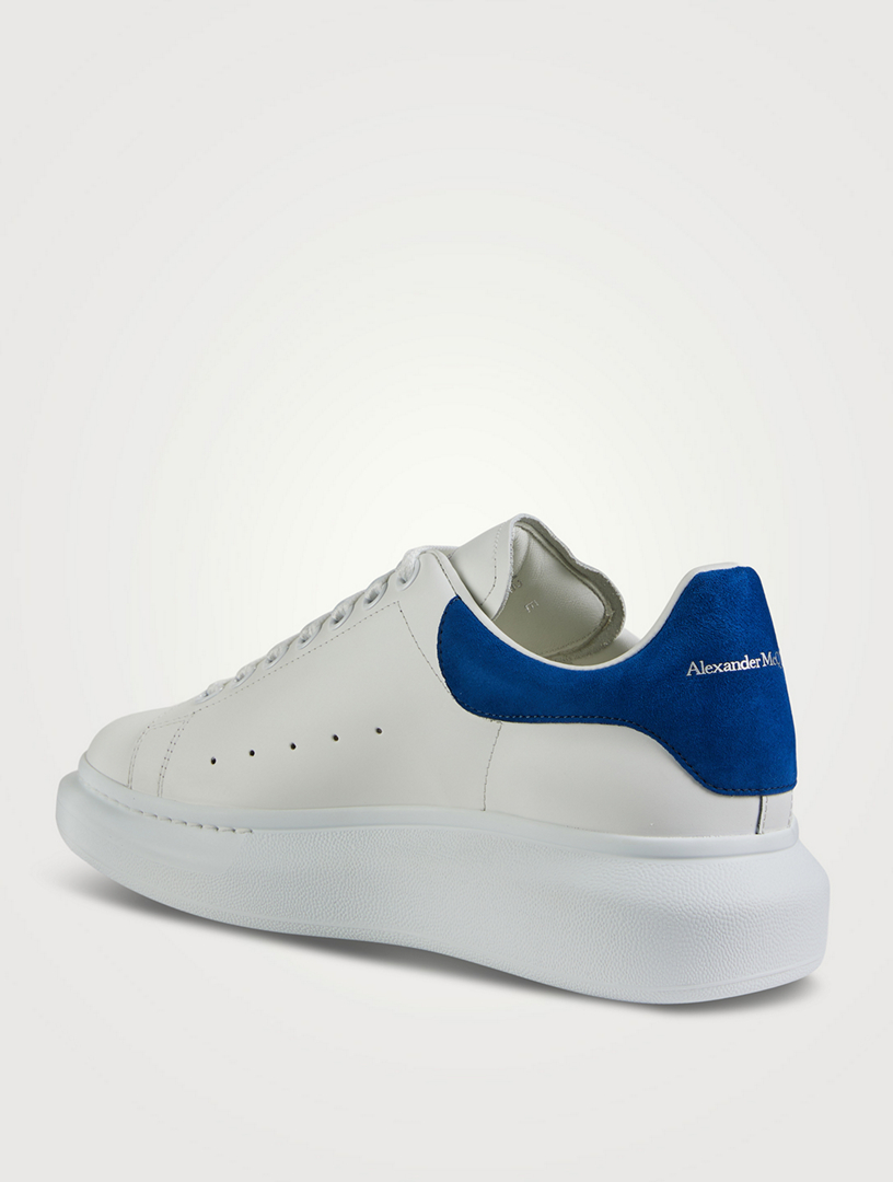 Shop Alexander McQueen Men's Gel Sole Leather Sneakers