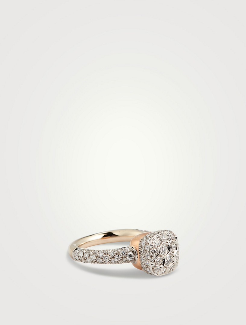 Nudo Classic Solitaire Ring With Diamonds