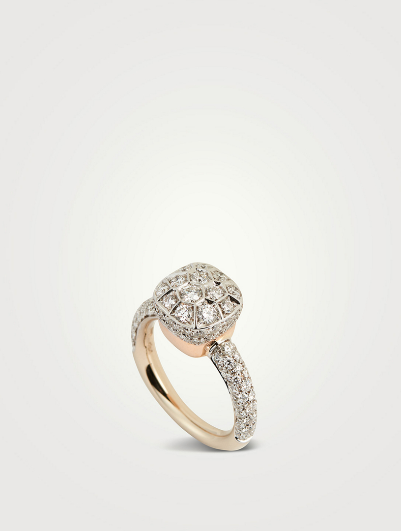 Nudo Classic Solitaire Ring With Diamonds
