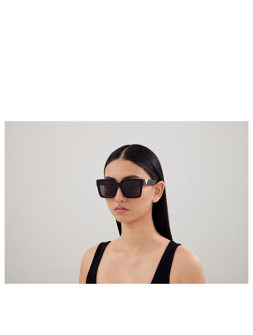 Bottega Veneta Oversized Rectangular Sunglasses