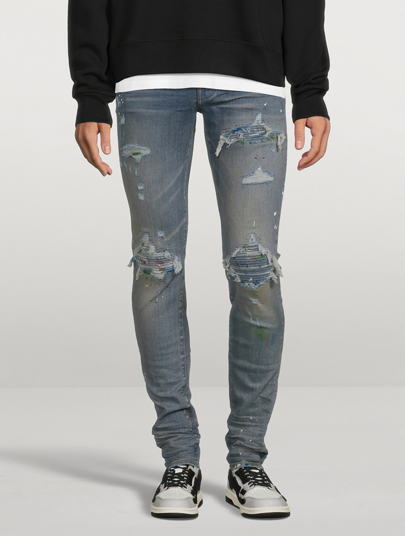 AMIRI Mx1 Paint Splatter Skinny Jeans Holt Renfrew