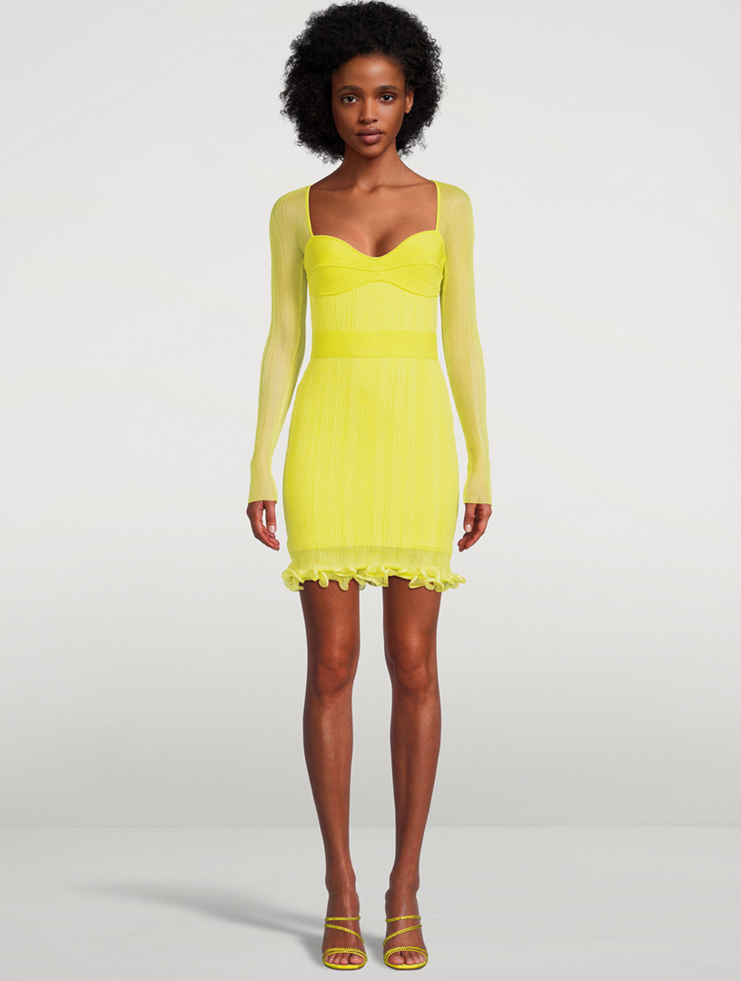 Herve leger yellow store dress