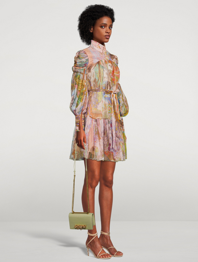 Zimmermann - Kaleidoscope Ruched Mini Dress (For Hire)