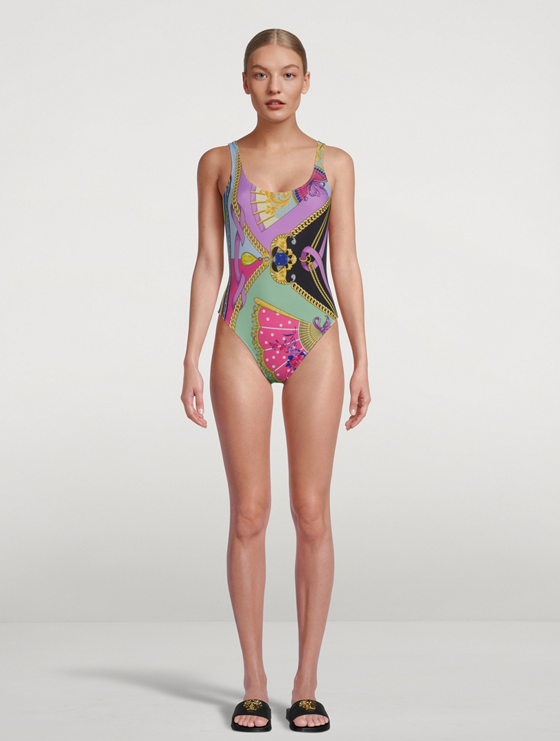 One-Piece Swimsuit I Ventagli Print
