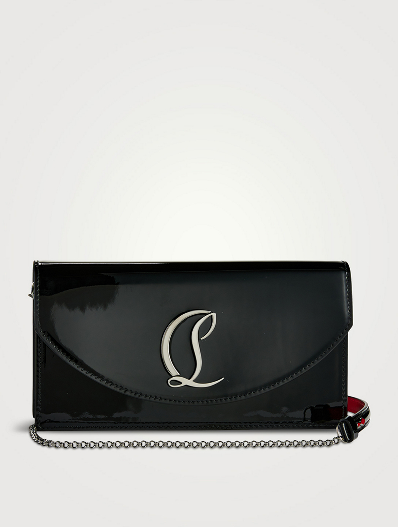 CHRISTIAN LOUBOUTIN Loubi54 glittered leather clutch