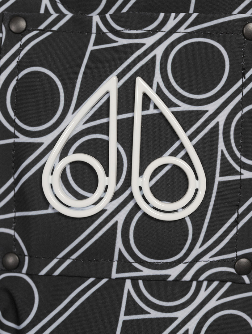 Green Point Down Puffer Jacket Monogram Print