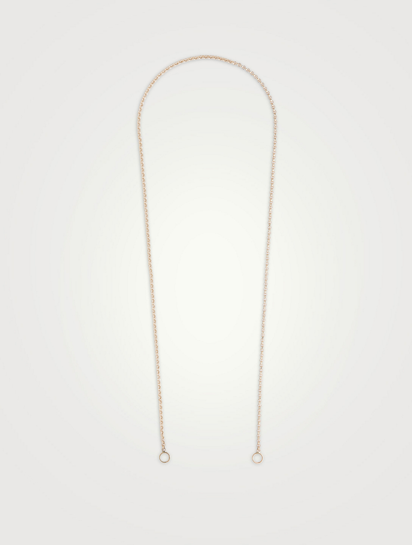 Inch 14K Gold Rolo Chain Necklace