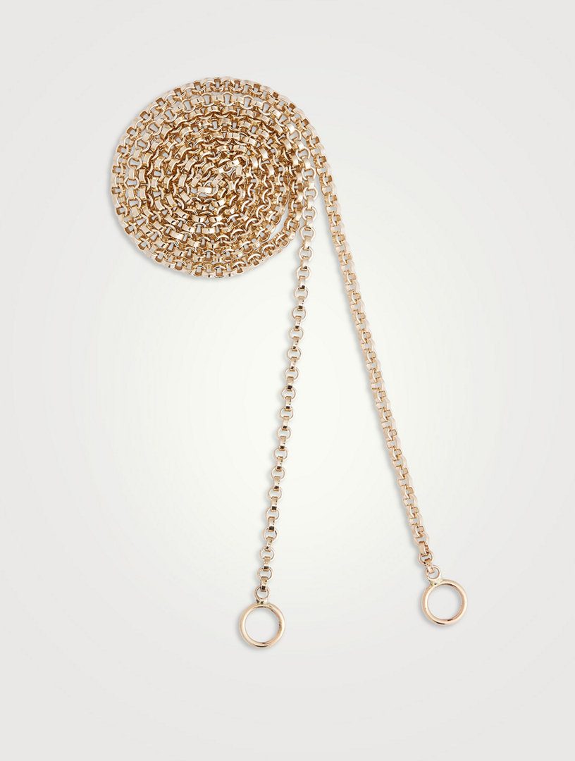 Inch 14K Gold Rolo Chain Necklace