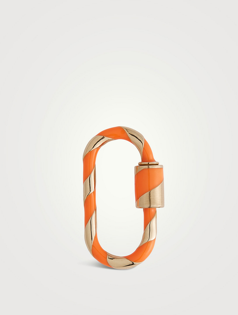 MARLA AARON Medium Lock With Turquoise Enamel Holt Renfrew