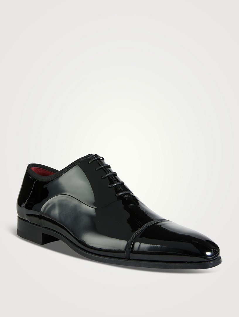 Patent black 2025 oxford shoes