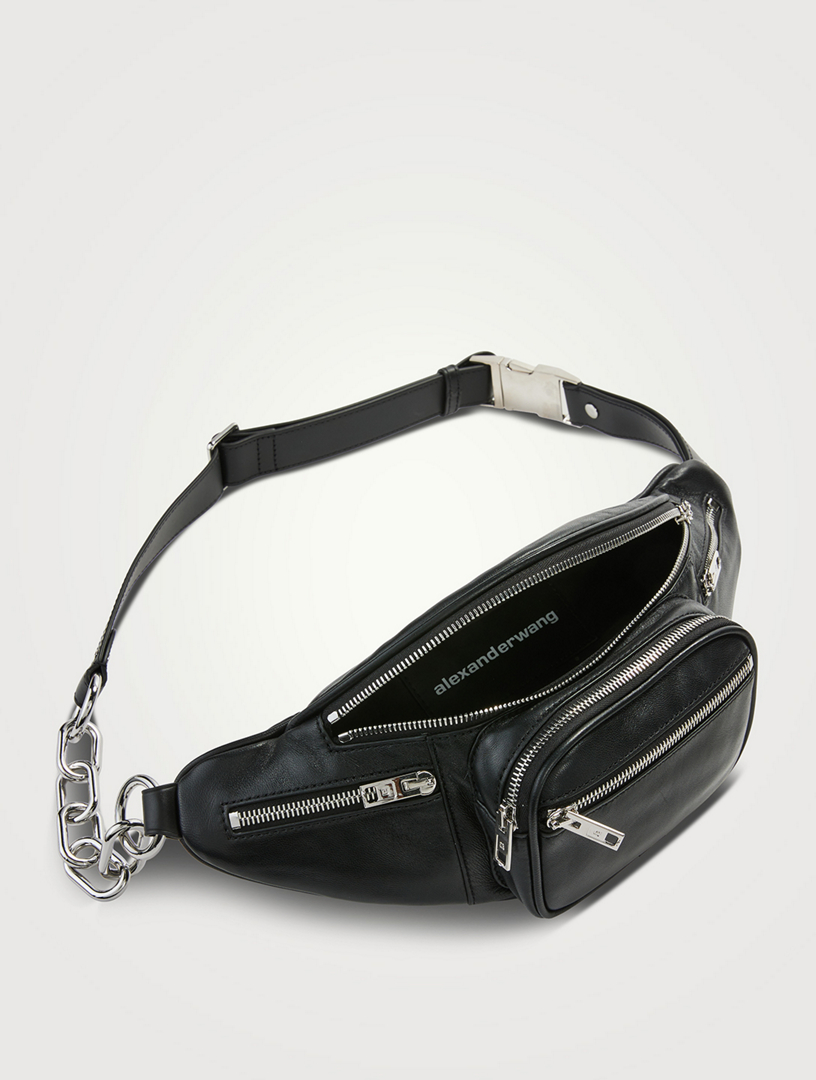 Women's Attica Leather Fanny Pack Archer Chain Belt Bag Designer Waist Bag  Soft Bum Bag