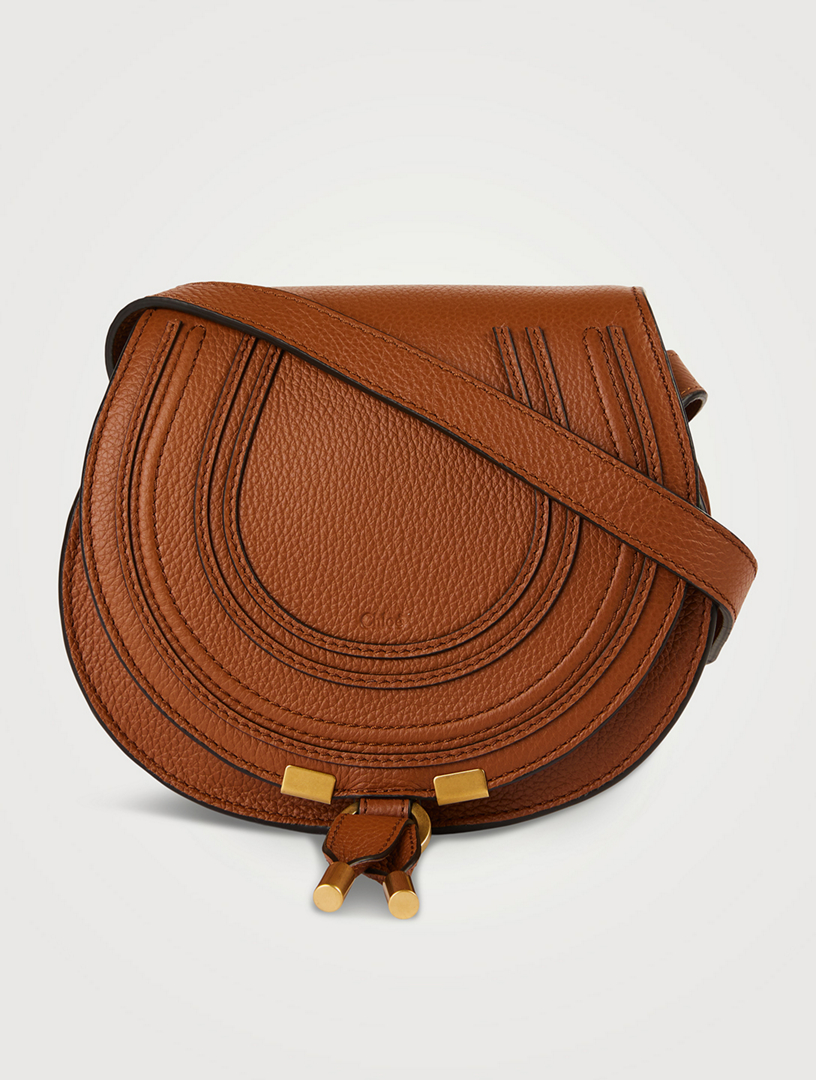 Chloé Marcie Small Leather Saddle Bag
