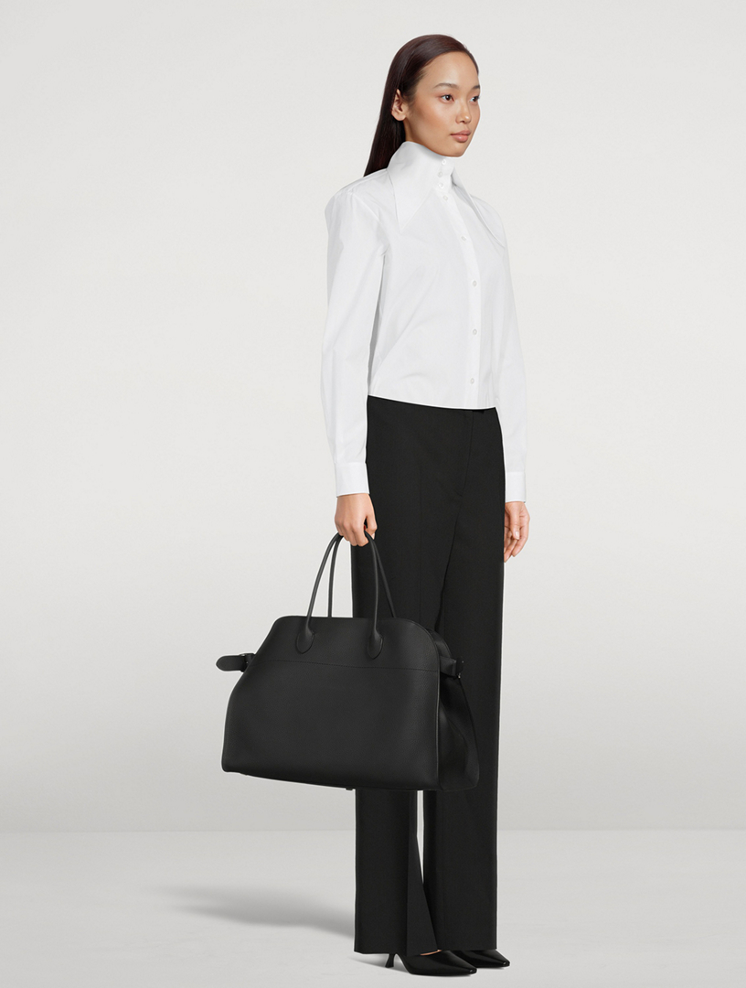THE ROW Soft Margaux 17 Leather Satchel | Holt Renfrew