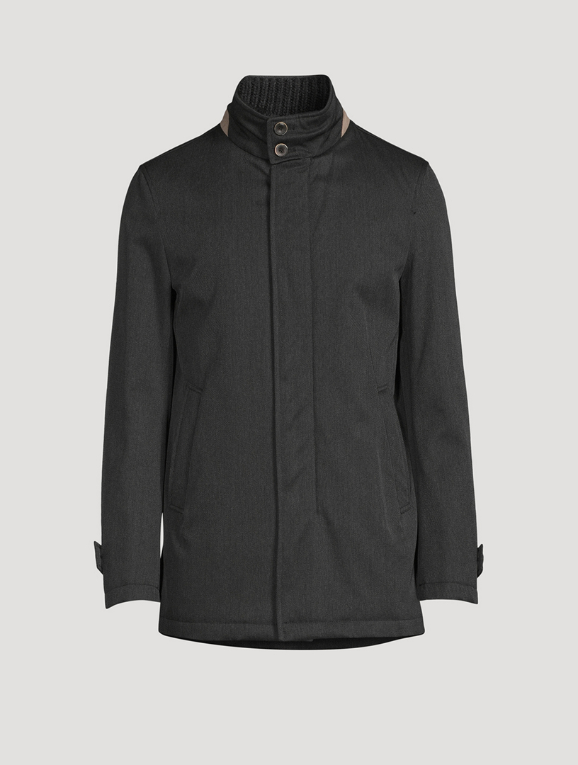 Wool Water-Repellent Coat